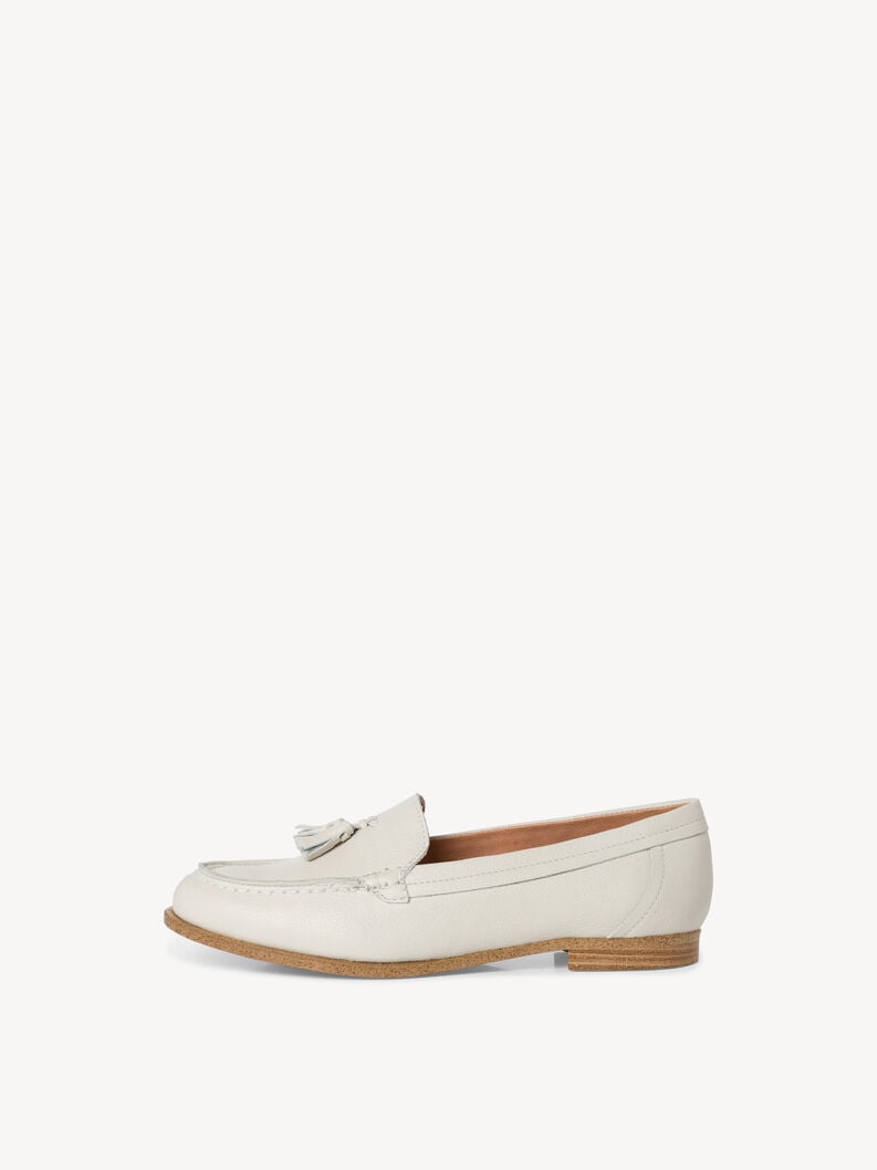 Tamaris | Lederslipper - White | Offwhite