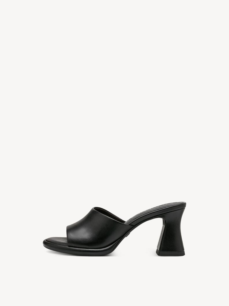 Tamaris | Lederpantolette - Schwarz | Black