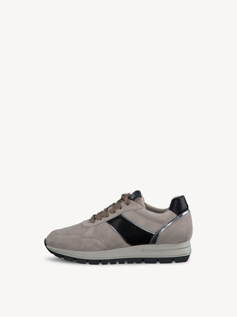 Tamaris | Ledersneaker - Braun | Taupe Comb