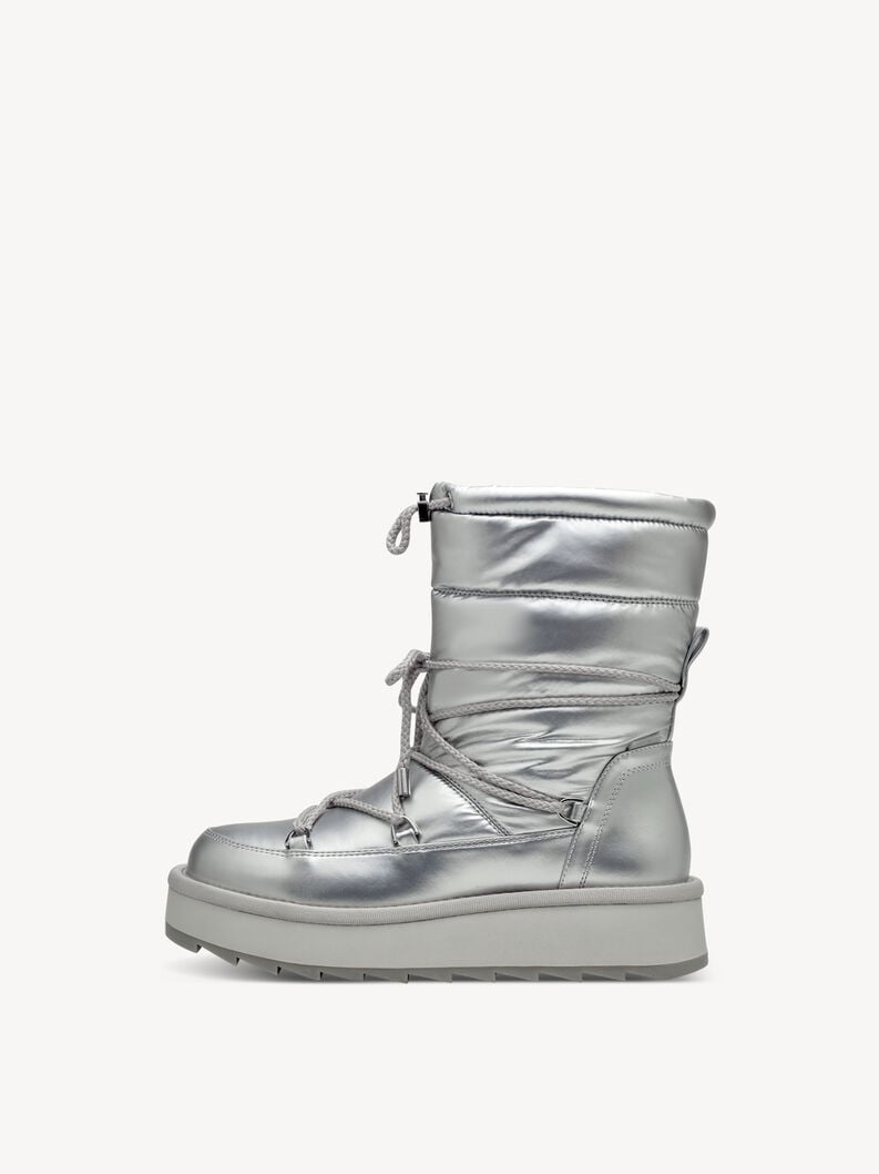 Tamaris | Stiefelette - Silber Warmfutter | Silver