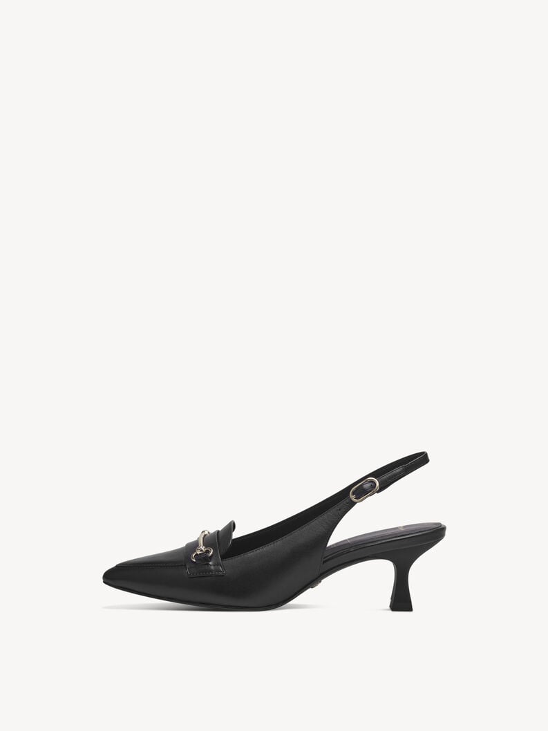 Tamaris | Lederslingpumps - Schwarz | Black