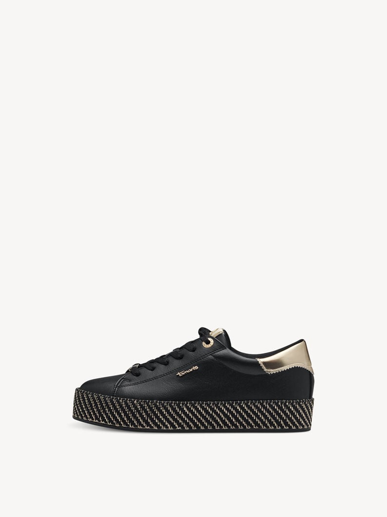 Tamaris | Sneaker - Schwarz | Black/Gold