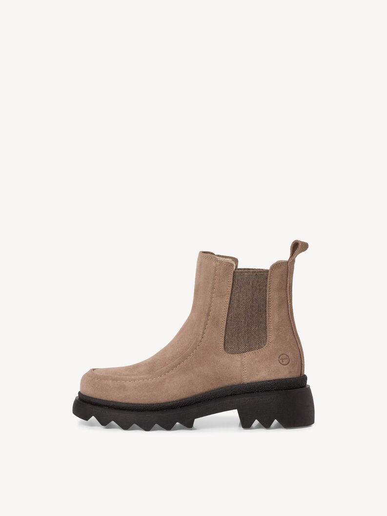 Tamaris | Leder Chelsea Boot - Beige | Taupe