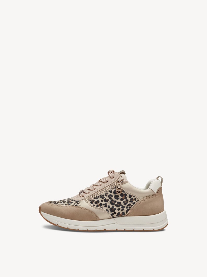 Tamaris | Sneaker - Beige | Ivory/Leo