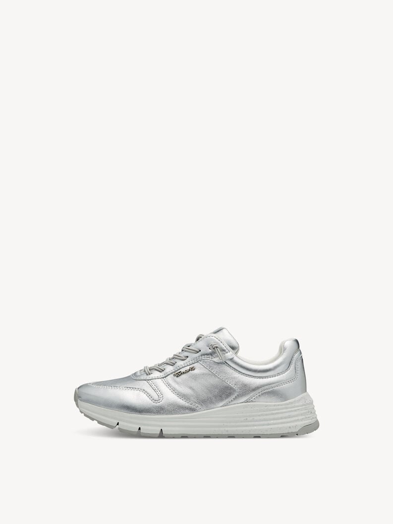 Tamaris | Ledersneaker - Silber | Silver