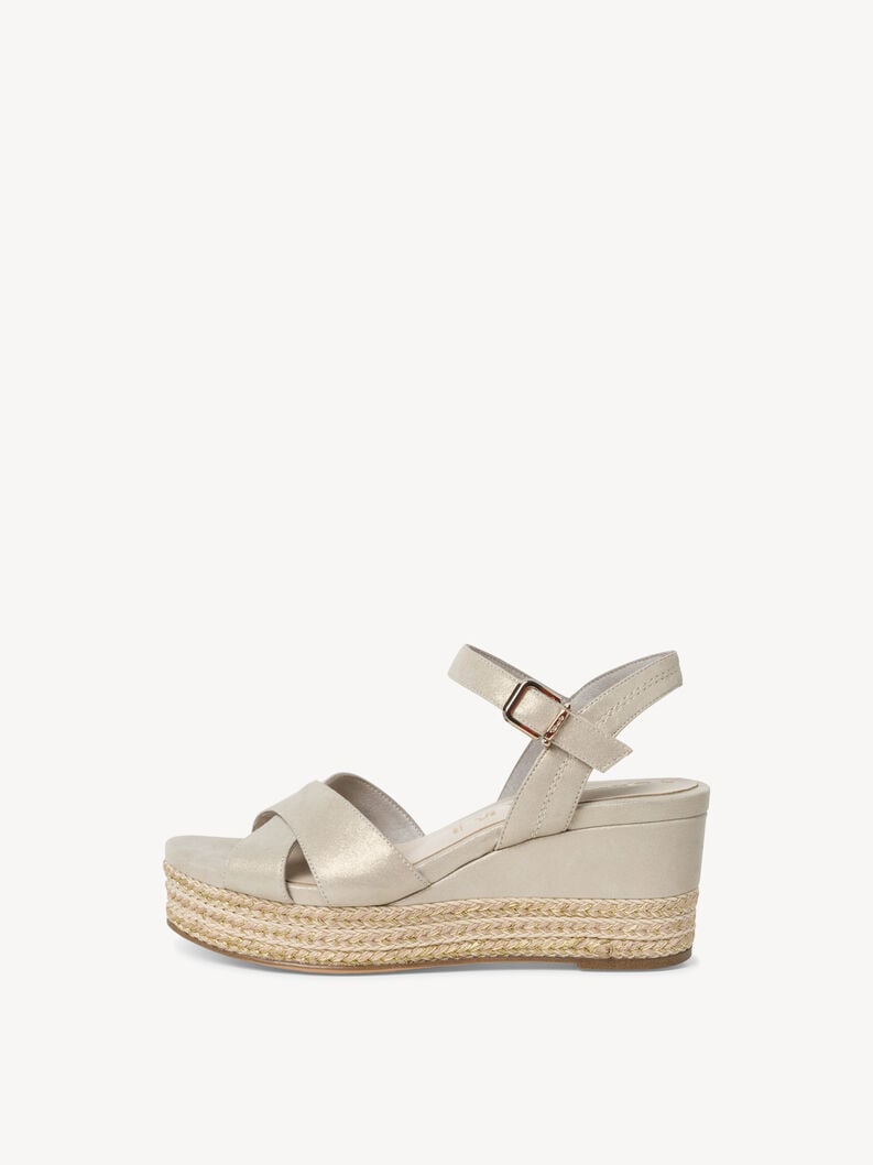 Tamaris | Ledersandalette - Beige | Cashm.Pea.Sued