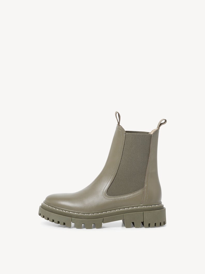 Tamaris | Leder Chelsea Boot - Green | Pale Green Uni