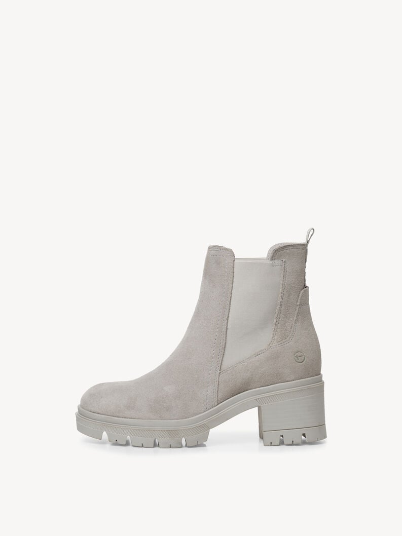 Tamaris | Leder Chelsea Boot - Grau | Soft Grey Uni