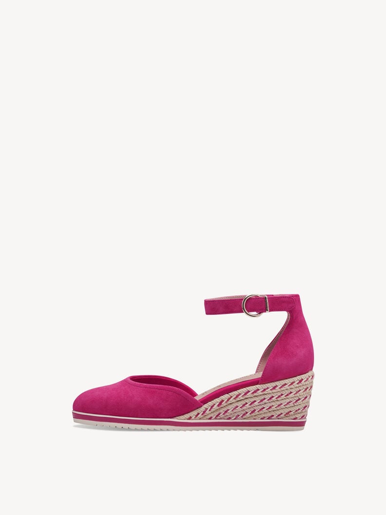 Tamaris | Lederkeilpumps - Pink | Fuxia