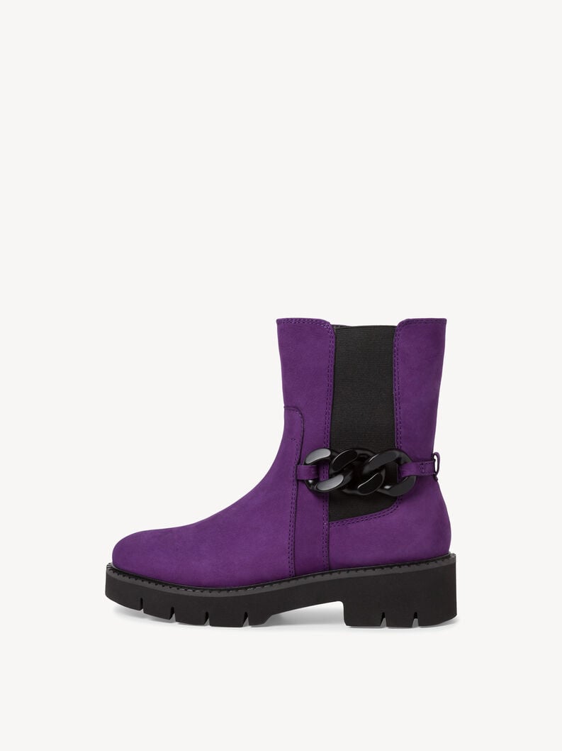 Tamaris | Leder Chelsea Boot - Lila | Purple