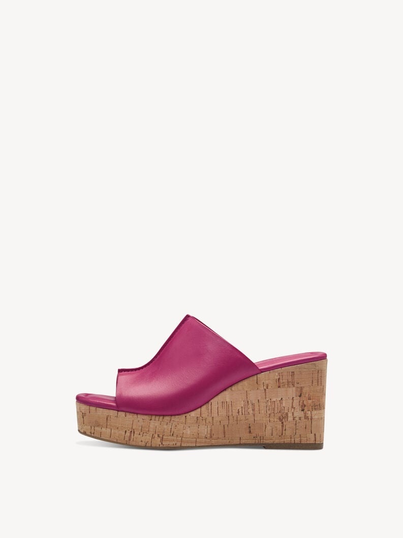 Tamaris | Lederpantolette - Pink | Fuxia