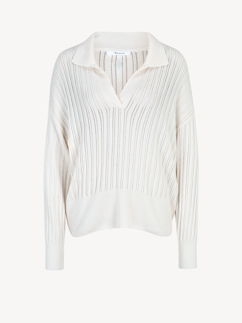 Tamaris | Pullover - Ajourstrick - White | Sugar Swizzle