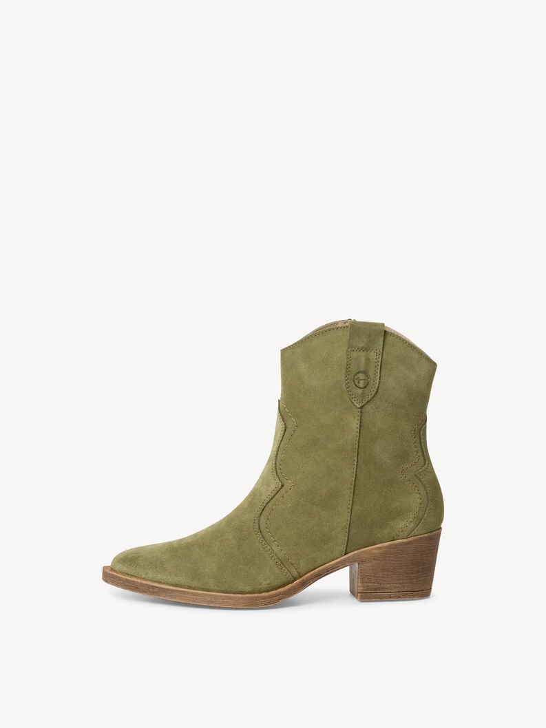 Tamaris | Lederstiefelette - Green | Sage