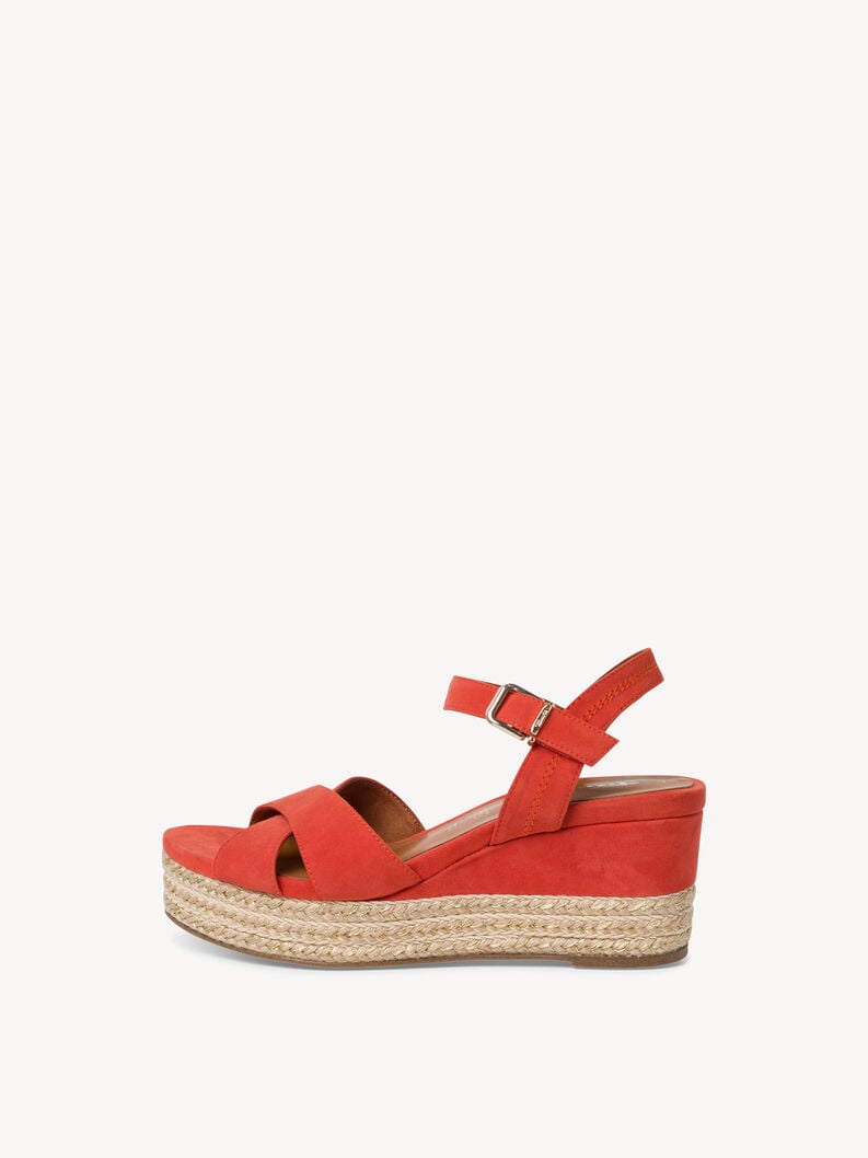 Tamaris | Ledersandalette - Orange | Orange Suede